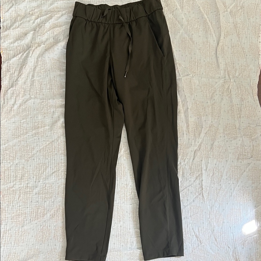 Lululemon Athletica olive green Track Pants